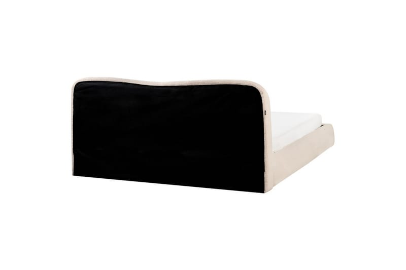 Seng med lagring Blagnac - Lys beige/Bouclé, 180x200 cm - Møbler - Senger - Sengeramme & sengestamme