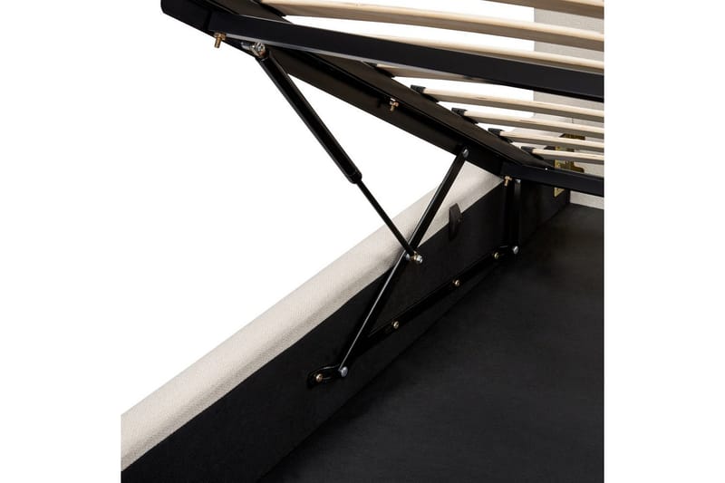 Seng med lagring Campagne - Beige, 160x200 cm - Møbler - Senger - Sengeramme & sengestamme