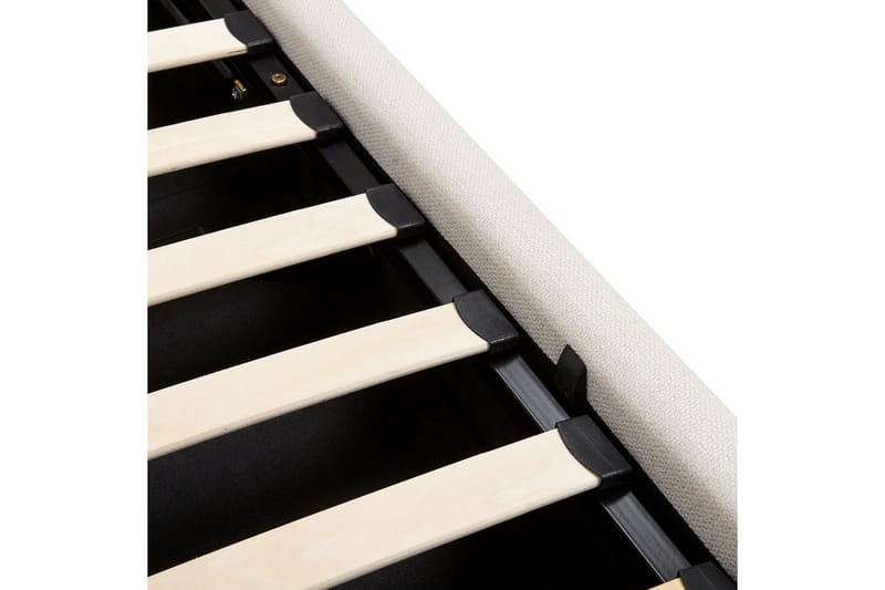 Seng med lagring Campagne - Beige, 160x200 cm - Møbler - Senger - Sengeramme & sengestamme