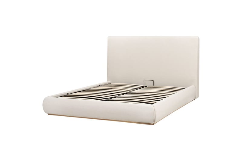Seng med lagring Campagne - Beige, 160x200 cm - Møbler - Senger - Sengeramme & sengestamme