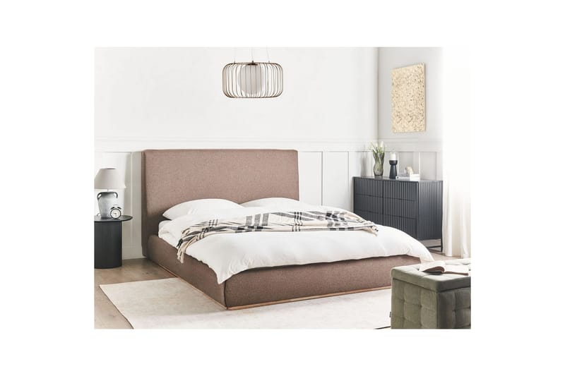 Seng med lagring Campagne - Brun, 160x200 cm - Møbler - Senger - Sengeramme & sengestamme
