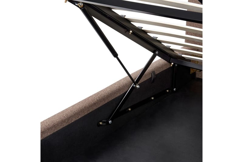 Seng med lagring Campagne - Brun, 160x200 cm - Møbler - Senger - Sengeramme & sengestamme