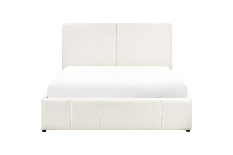 Seng med lagring Castelnavet - Hvit, Svart, 160x200 cm - Møbler - Senger - Sengeramme & sengestamme