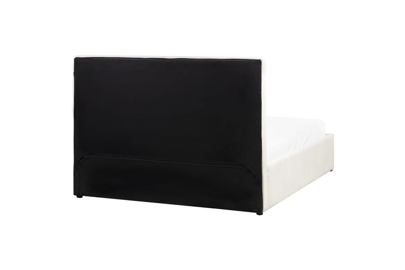 Seng med lagring Castelnavet - Hvit, Svart, 160x200 cm - Møbler - Senger - Sengeramme & sengestamme