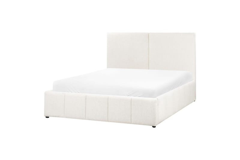 Seng med lagring Castelnavet - Hvit, Svart, 160x200 cm - Møbler - Senger - Sengeramme & sengestamme