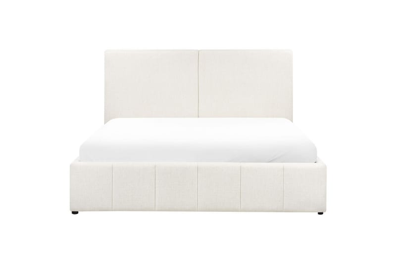 Seng med lagring Castelnavet - Hvit, Svart, 180x200 cm - Møbler - Senger - Sengeramme & sengestamme