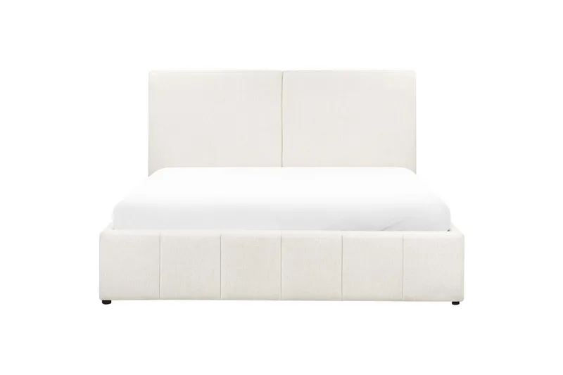 Seng med lagring Castelnavet - Hvit, Svart, 180x200 cm - Møbler - Senger - Sengeramme & sengestamme