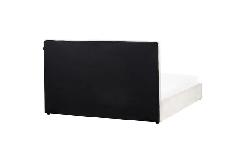 Seng med lagring Lagord - Off-white, Svart, 180x200 cm - Møbler - Senger - Sengeramme & sengestamme