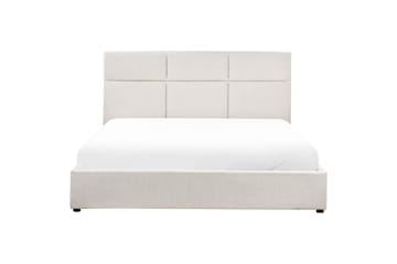 Seng med lagring Lagord - Off-white, Svart, 180x200 cm - Møbler - Senger - Sengeramme & sengestamme
