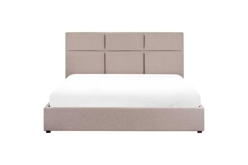 Seng med lagring Lagord - Taupe, svart, 180x200 cm - Møbler - Senger - Sengeramme & sengestamme