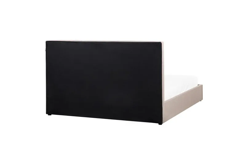 Seng med lagring Lagord - Taupe, svart, 180x200 cm - Møbler - Senger - Sengeramme & sengestamme