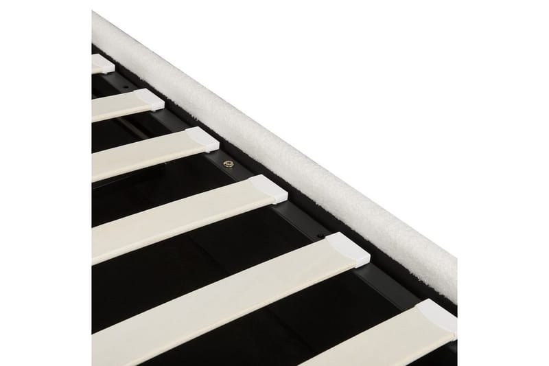 Seng med lagring Lavaur - Hvit/Bouclé, 180x200 cm - Møbler - Senger - Sengeramme & sengestamme