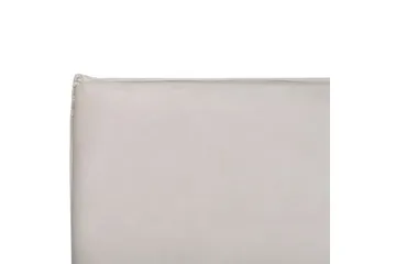 Seng med lagring Lavaur - Hvit/Fløyel, 160x200 cm - Møbler - Senger - Sengeramme & sengestamme