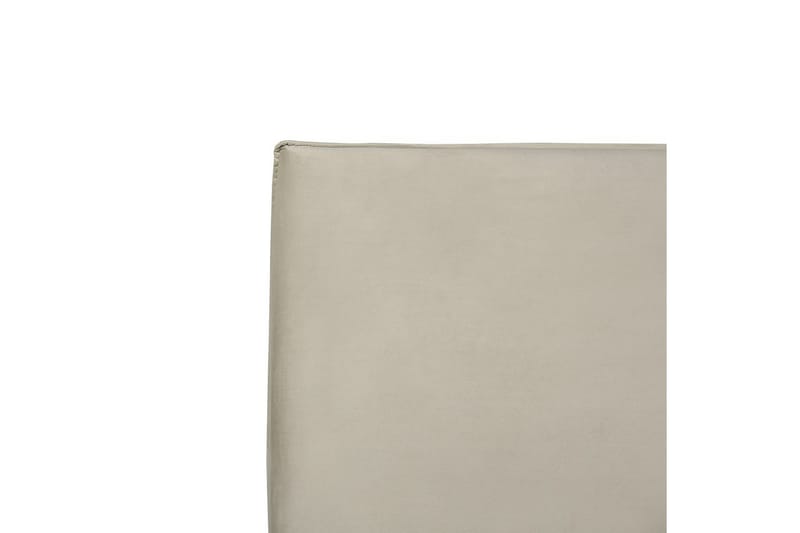 Seng med lagring Lavaur - Taupe/Fløyel, 180x200 cm - Møbler - Senger - Sengeramme & sengestamme