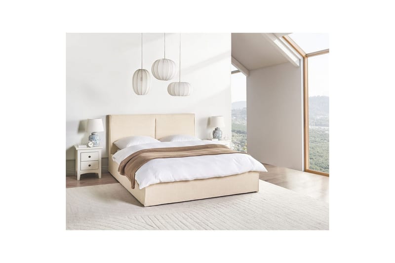 Seng med lagring Moissac - 160x200 cm - Møbler - Senger - Sengeramme & sengestamme