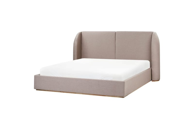 Seng med lagring Monestier - Beige, 180x200 cm - Møbler - Senger - Sengeramme & sengestamme
