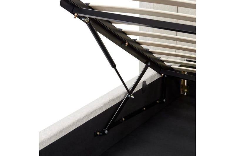 Seng med lagring Monestier - Hvit, 160x200 cm - Møbler - Senger - Sengeramme & sengestamme