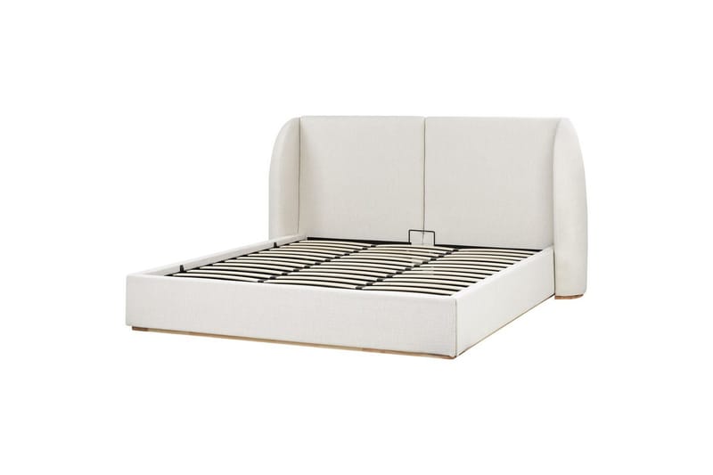 Seng med lagring Monestier - Hvit, 180x200 cm - Møbler - Senger - Sengeramme & sengestamme