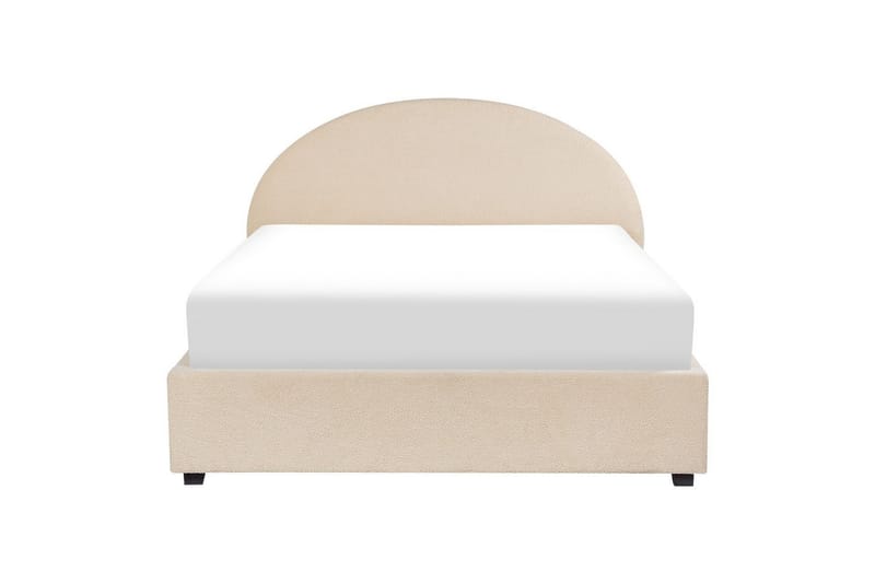 Seng med lagring Vaucluse - Beige/Bouclé, 140x200 cm - Møbler - Senger - Sengeramme & sengestamme