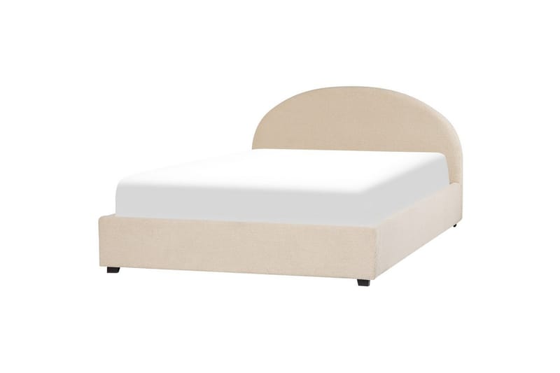 Seng med lagring Vaucluse - Beige/Bouclé, 140x200 cm - Møbler - Senger - Sengeramme & sengestamme