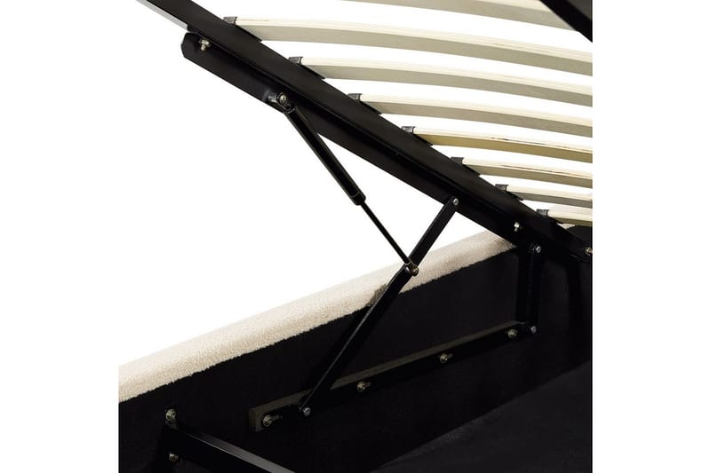 Seng med lagring Vaucluse - Beige/Bouclé, 140x200 cm - Møbler - Senger - Sengeramme & sengestamme