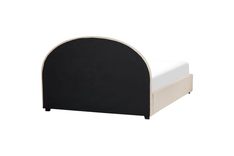 Seng med lagring Vaucluse - Beige/Bouclé, 160x200 cm - Møbler - Senger - Sengeramme & sengestamme