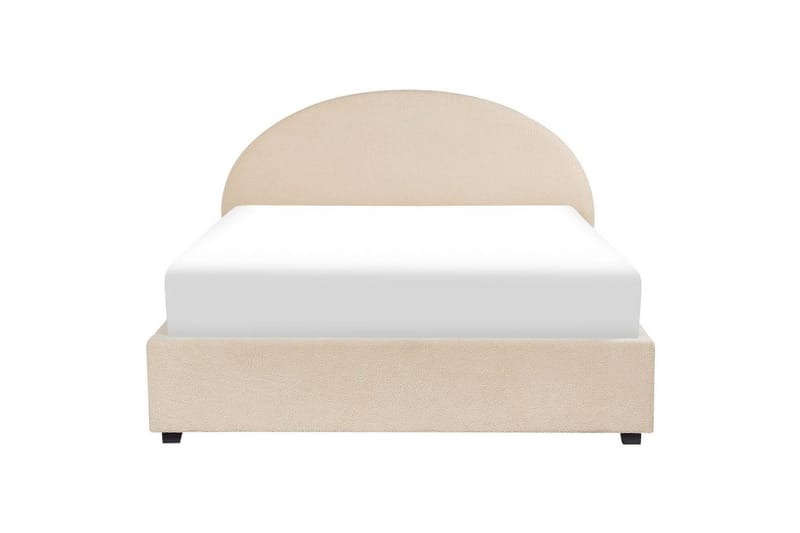 Seng med lagring Vaucluse - Beige/Bouclé, 160x200 cm - Møbler - Senger - Sengeramme & sengestamme