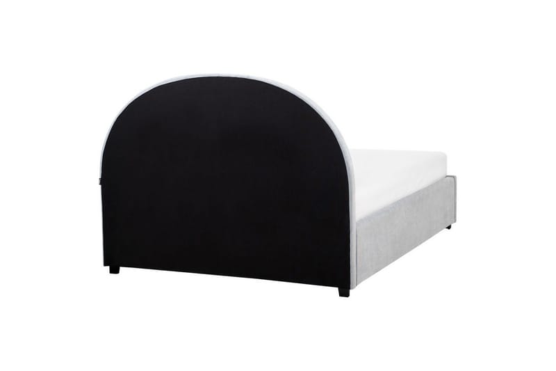 Seng med lagring Vaucluse - Lys blå/Polyester, Lyseblå/Polyester, 140x200 cm - Møbler - Senger - Sengeramme & sengestamme