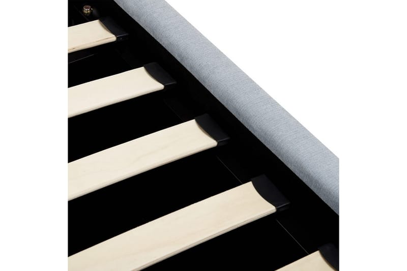 Seng med lagring Vaucluse - Lys blå/Polyester, Lyseblå/Polyester, 140x200 cm - Møbler - Senger - Sengeramme & sengestamme