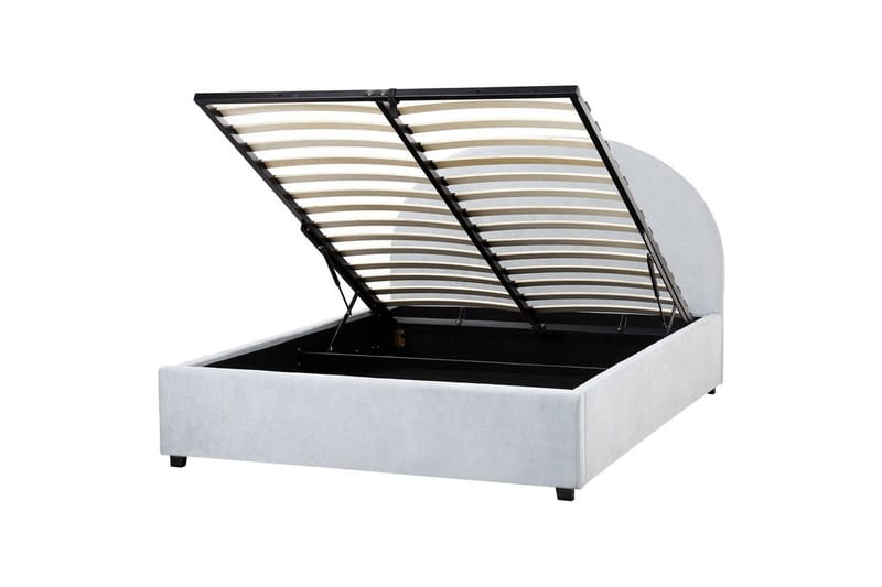 Seng med lagring Vaucluse, Lys blå/Polyester, Lyseblå/Polyester, 140x200 cm