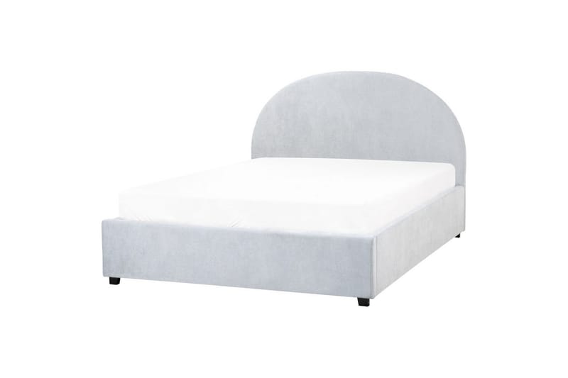 Seng med lagring Vaucluse - Lys blå/Polyester, Lyseblå/Polyester, 140x200 cm - Møbler - Senger - Sengeramme & sengestamme