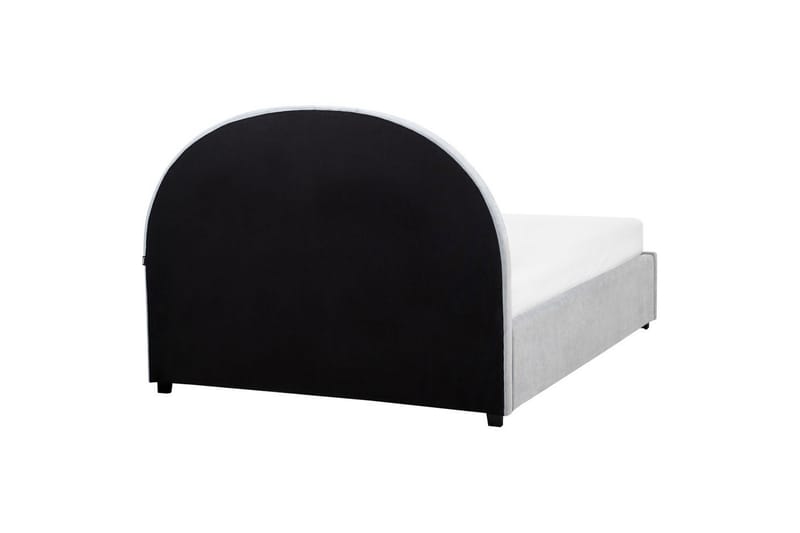 Seng med lagring Vaucluse - Lys blå/Polyester, Lyseblå/Polyester, 140x200 cm - Møbler - Senger - Sengeramme & sengestamme