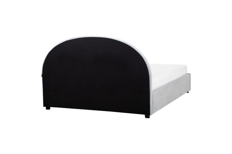 Seng med lagring Vaucluse - Lys blå/Polyester, Lyseblå/Polyester, 160x200 cm - Møbler - Senger - Sengeramme & sengestamme