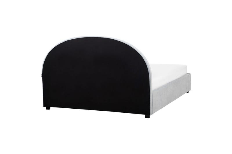 Seng med lagring Vaucluse - Lys blå/Polyester, Lyseblå/Polyester, 160x200 cm - Møbler - Senger - Sengeramme & sengestamme