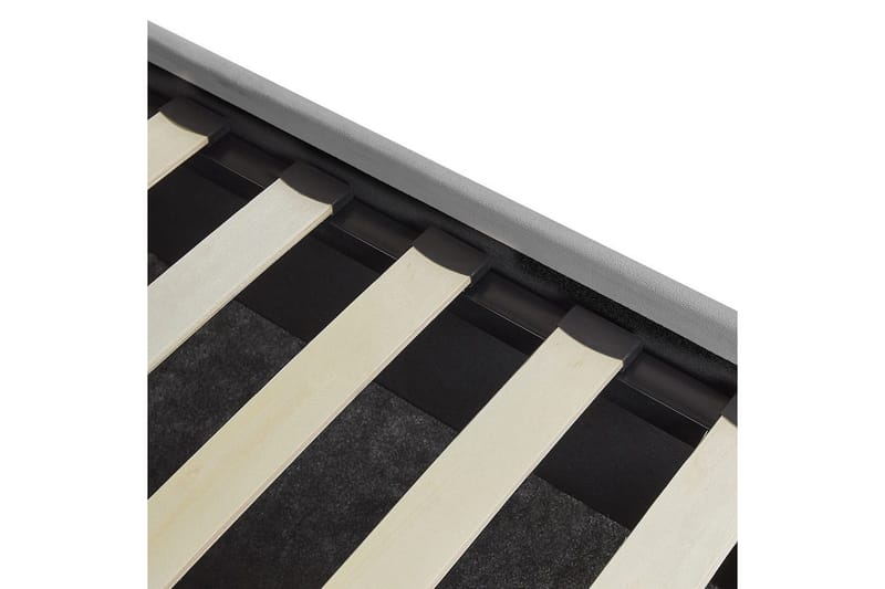 Seng med lagring Vaucluse - Lys grå/Fløyel, Lysegrå/Fløyel, 160x200 cm - Møbler - Senger - Sengeramme & sengestamme