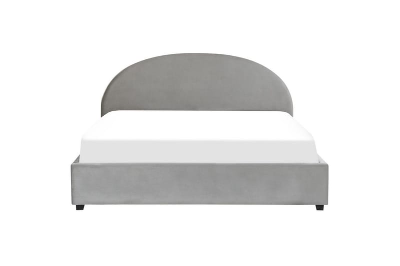 Seng med lagring Vaucluse - Lys grå/Fløyel, Lysegrå/Fløyel, 180x200 cm - Møbler - Senger - Sengeramme & sengestamme