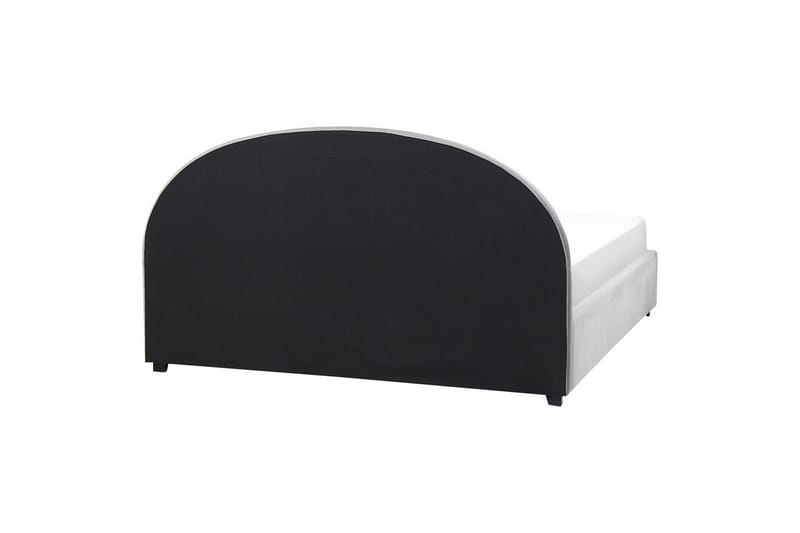 Seng med lagring Vaucluse - Lys grå/Fløyel, Lysegrå/Fløyel, 180x200 cm - Møbler - Senger - Sengeramme & sengestamme