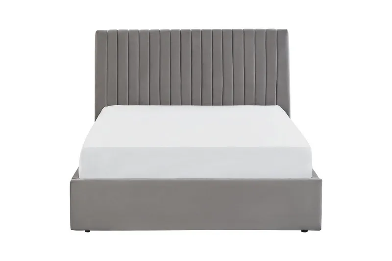 Seng med lagring Vion - Grå, 140x200 cm - Møbler - Senger - Sengeramme & sengestamme