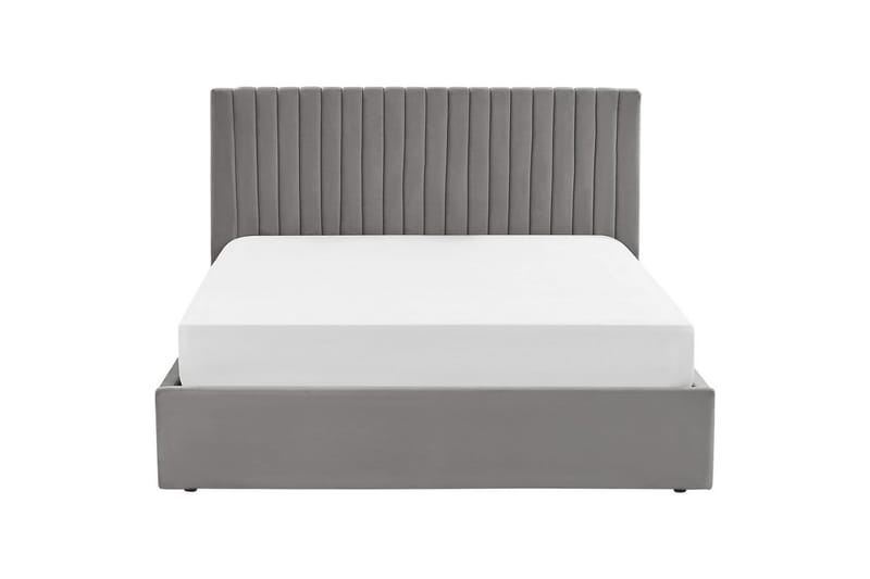 Seng med lagring Vion - Grå, 160x200 cm - Møbler - Senger - Sengeramme & sengestamme