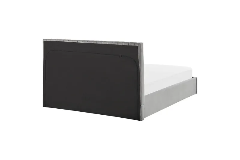 Seng med lagring Vion - Grå, 160x200 cm - Møbler - Senger - Sengeramme & sengestamme