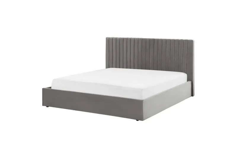 Seng med lagring Vion - Grå, 180x200 cm - Møbler - Senger - Sengeramme & sengestamme