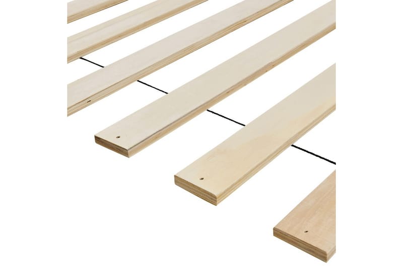 Seng med lamellbunn Boisset - Brun/Gummitre, 180x200 cm - Møbler - Senger - Sengeramme & sengestamme