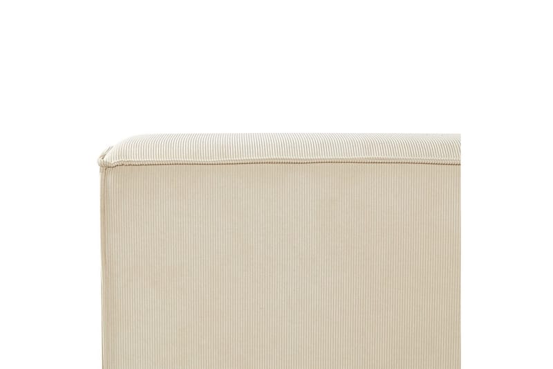 Seng med lamellbunn Linards - Beige/Manchesterstoff, 160x200 cm - Møbler - Senger - Sengeramme & sengestamme