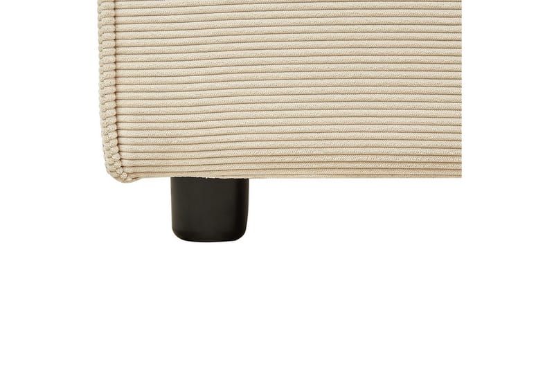 Seng med lamellbunn Linards - Beige/Manchesterstoff, 180x200 cm - Møbler - Senger - Sengeramme & sengestamme