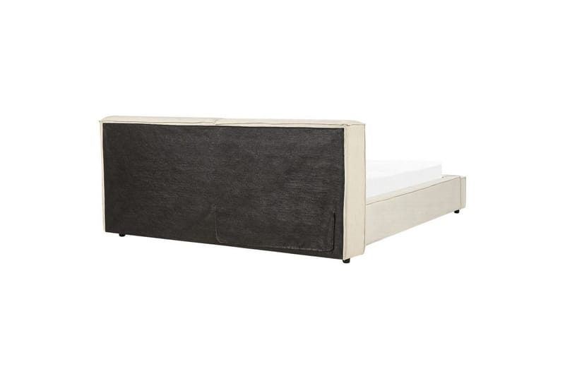 Seng med lamellbunn Linards - Beige/Manchesterstoff, 180x200 cm - Møbler - Senger - Sengeramme & sengestamme