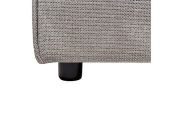 Seng med lamellbunn Linards - Grå/polyester, Grå/Polyester, 180x200 cm - Møbler - Senger - Sengeramme & sengestamme