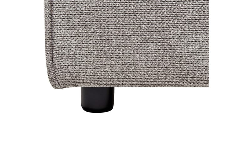 Seng med lamellbunn Linards - Grå/polyester, Grå/Polyester, 180x200 cm - Møbler - Senger - Sengeramme & sengestamme