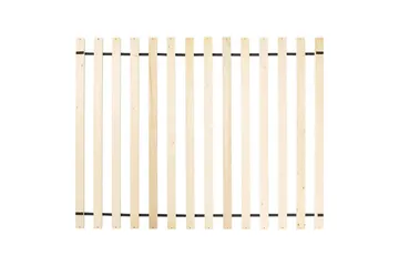 Seng med lamellbunn Lubbon - Beige, Sølv, 140x200 cm - Møbler - Senger - Sengeramme & sengestamme