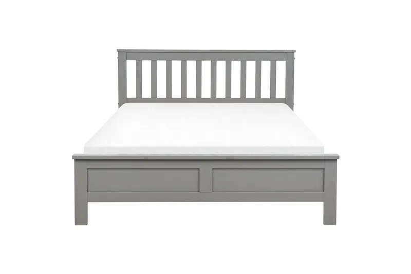 Seng med lamellbunn Mayenne - Grå, 140x200 cm - Møbler - Senger - Sengeramme & sengestamme