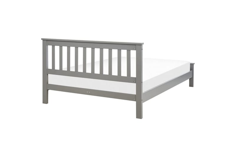Seng med lamellbunn Mayenne - Grå, 140x200 cm - Møbler - Senger - Sengeramme & sengestamme